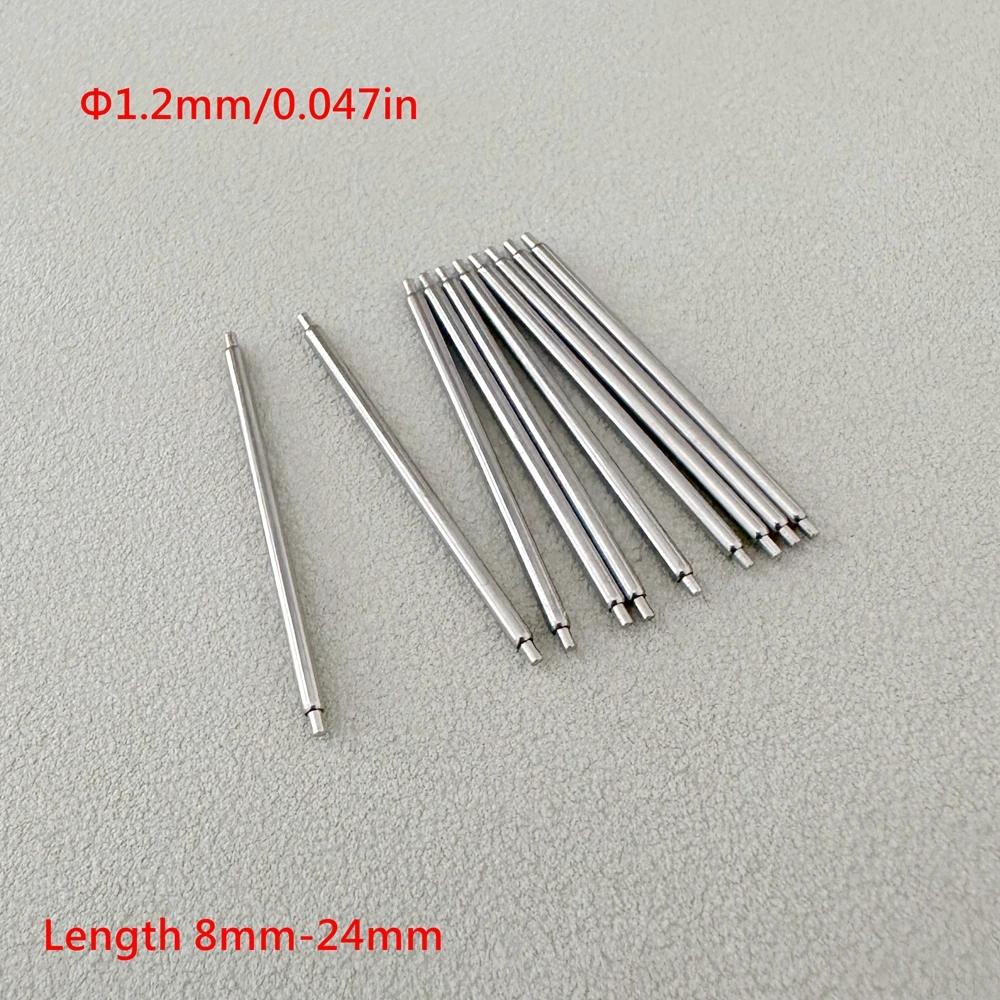 ساعة قابل للسحب الربيع دبوس ساعة الأذن الترباس دبوس 1.3/1.5/1.8 إصلاح الملحقات مشبك من الفولاذ المقاوم للصدأ رمح اتصال السحابات