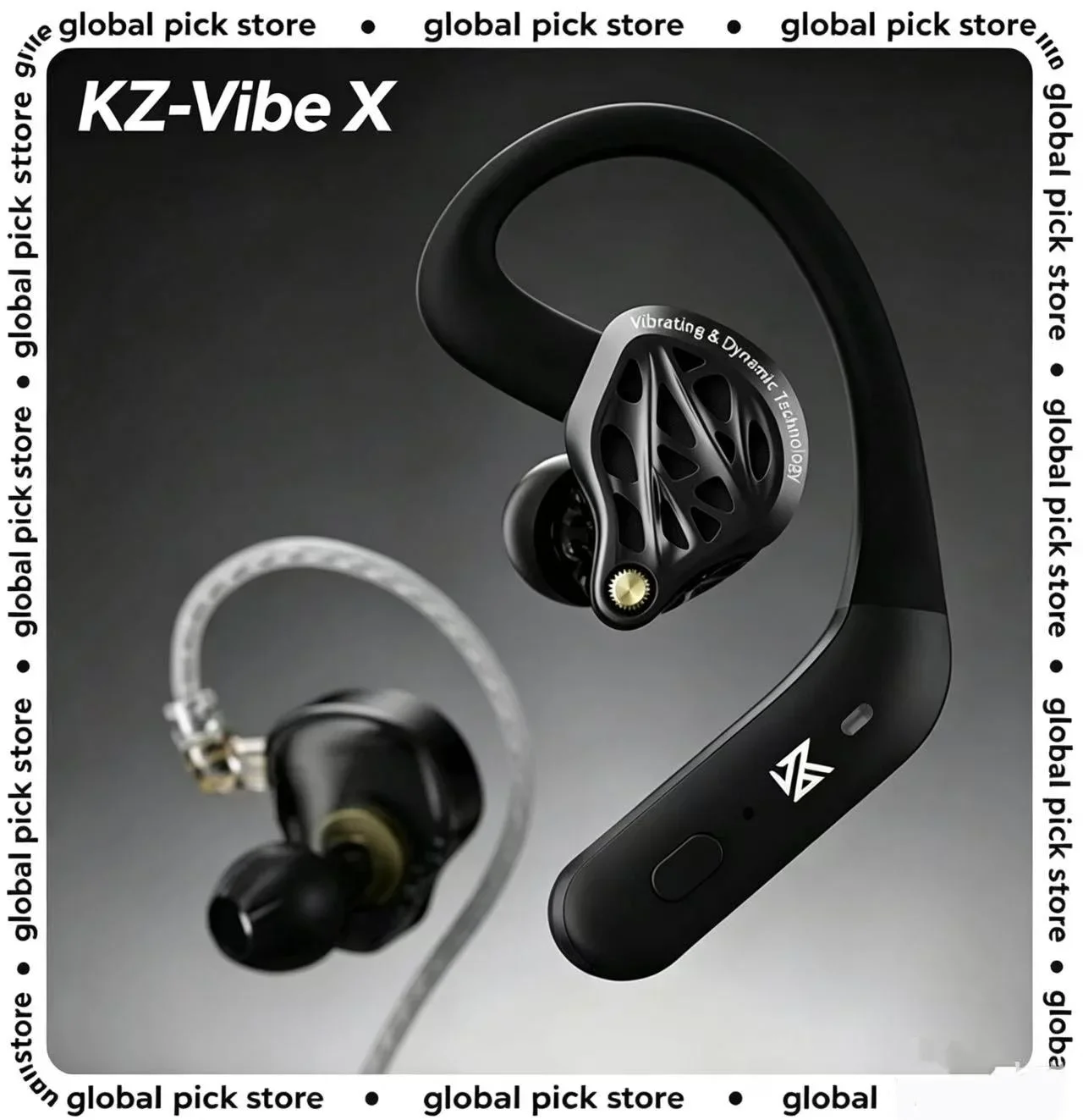 KZ Vibe X Earphone Low Frequency Vibration Earbuds HiFi Deep Bass Headset Stereo Sound in-Ear Earphones for Music Gaming Gift view 2