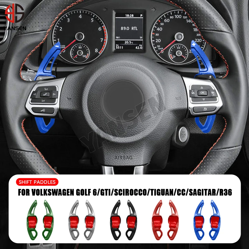 

2 Pcs Car Steering Wheel Shift Paddle for VW Golf 5 MK5 GOLF 6 MK6 gti Steering Wheel Shifter Car Styling
