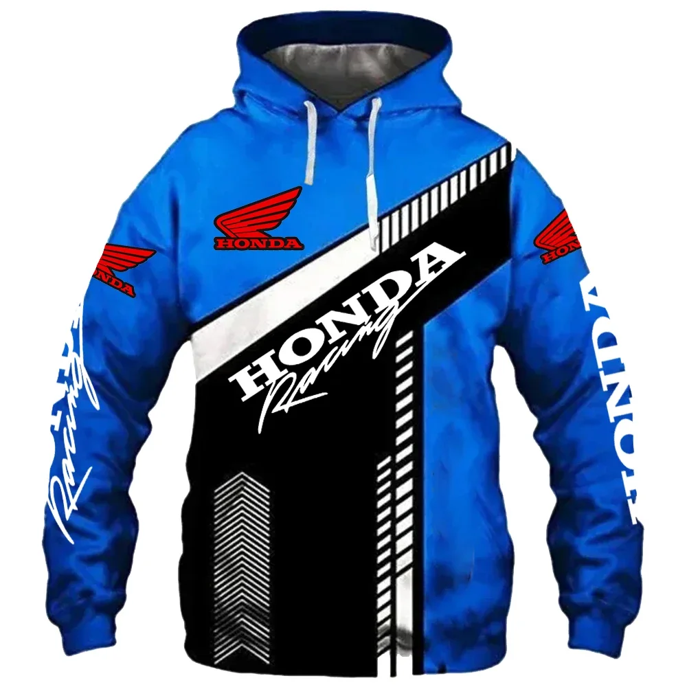 

Autumn Honda Men's Motorcycle Hooded Sweatshirt, Fashionable Racing Men's Pullover, Outdoor Sports Shirt, Motorcycle Jacket