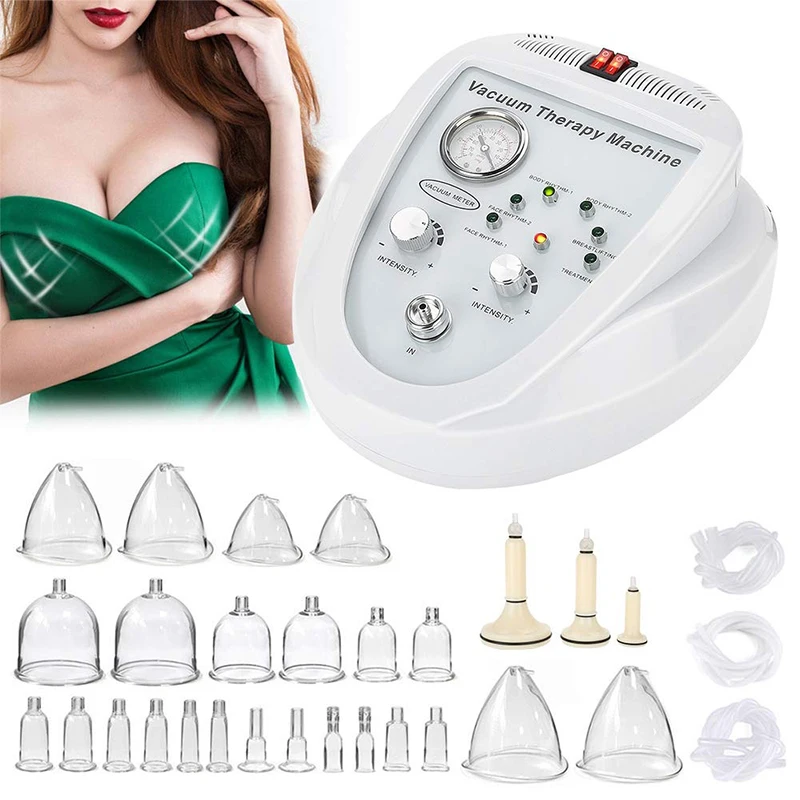 

Portable Selling Breast Enlargement Machine 24 Cup Rhythm Massage Breast Lifting Vacuum Buttock Enlargement Beauty Machine