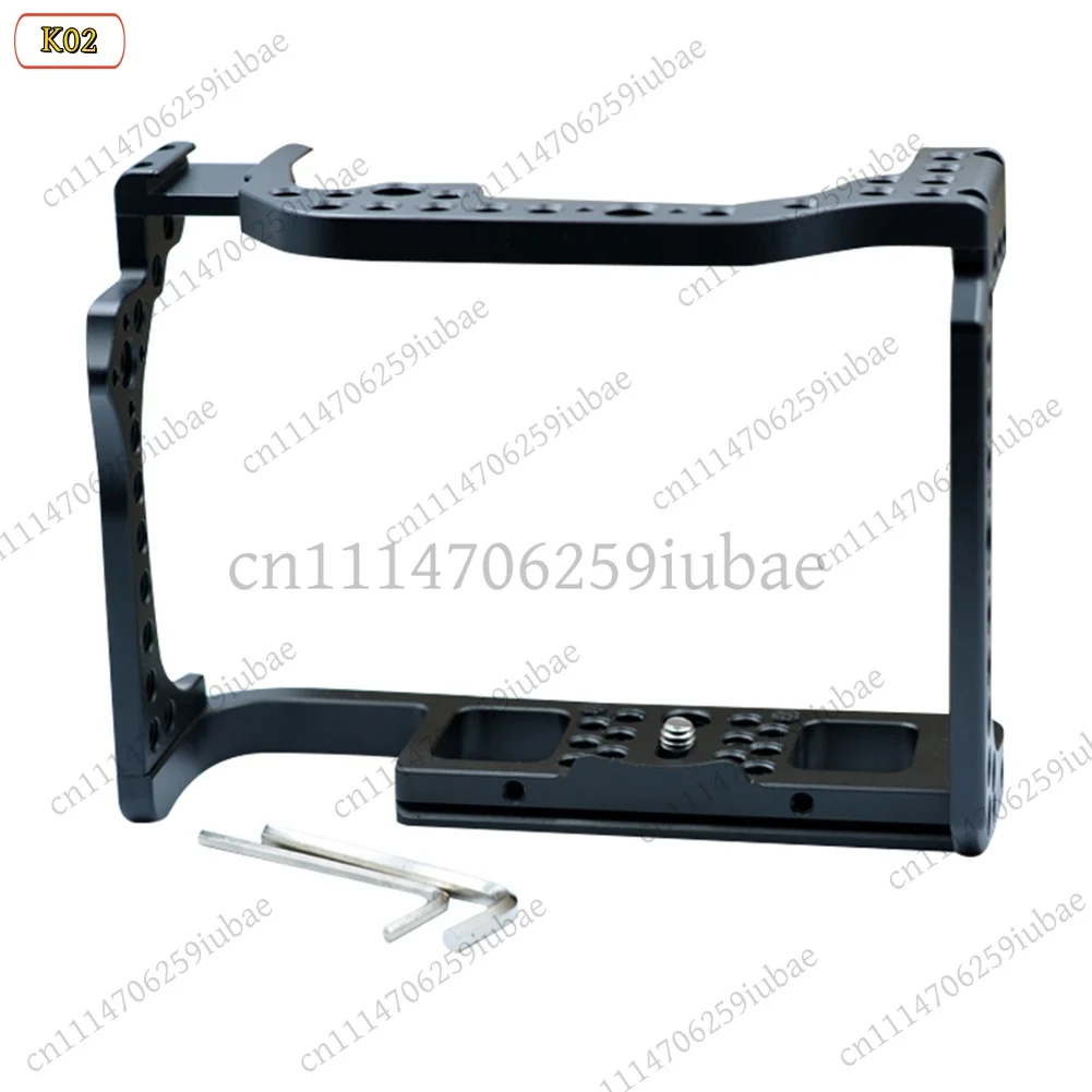 Metal Camera Cage for Canon EOS R with 1/4 3/8 Thread Holes for Magic Arm Microphone Fill Light Video Rig