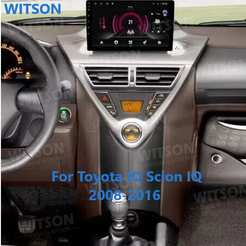 WITSON Android 14 Auto Stereo For Toyota IQ Scion IQ 2008-2016 Car Radio Carplay Multimedia GPS Vehicle Head Unit