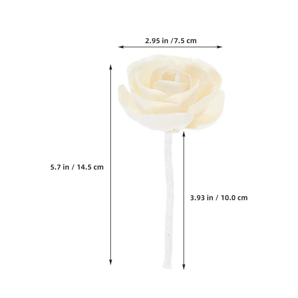 2Pcs Premium Scent Artificial Flower Diffuser Sticks with Cotton Rope Wick for Room Fragrance Diffuser Flower Oil