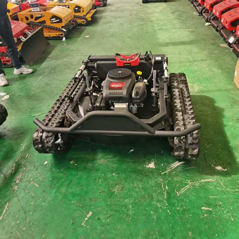 Garden orchard weeding mower crawler remote control lawn mower household small crawler engine