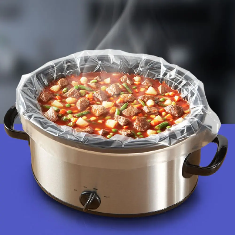 

10pcs Nylon-Blend Slow Cooker Liner with Tie Heat Resistance Turkey Baking Bag BPA-Free Large Capacity Oven Chicken Bag Home