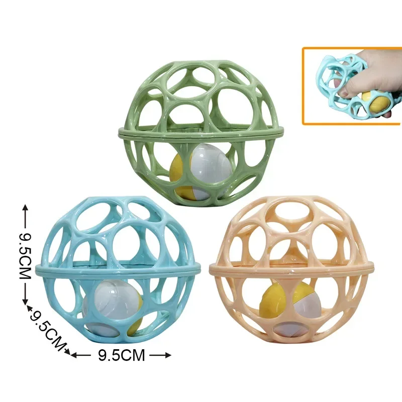 Chocalho de mão do bebê bola macia brinquedos recém-nascidos agarrando mordedores mão sino brinquedos sensoriais crianças brinquedos educativos para