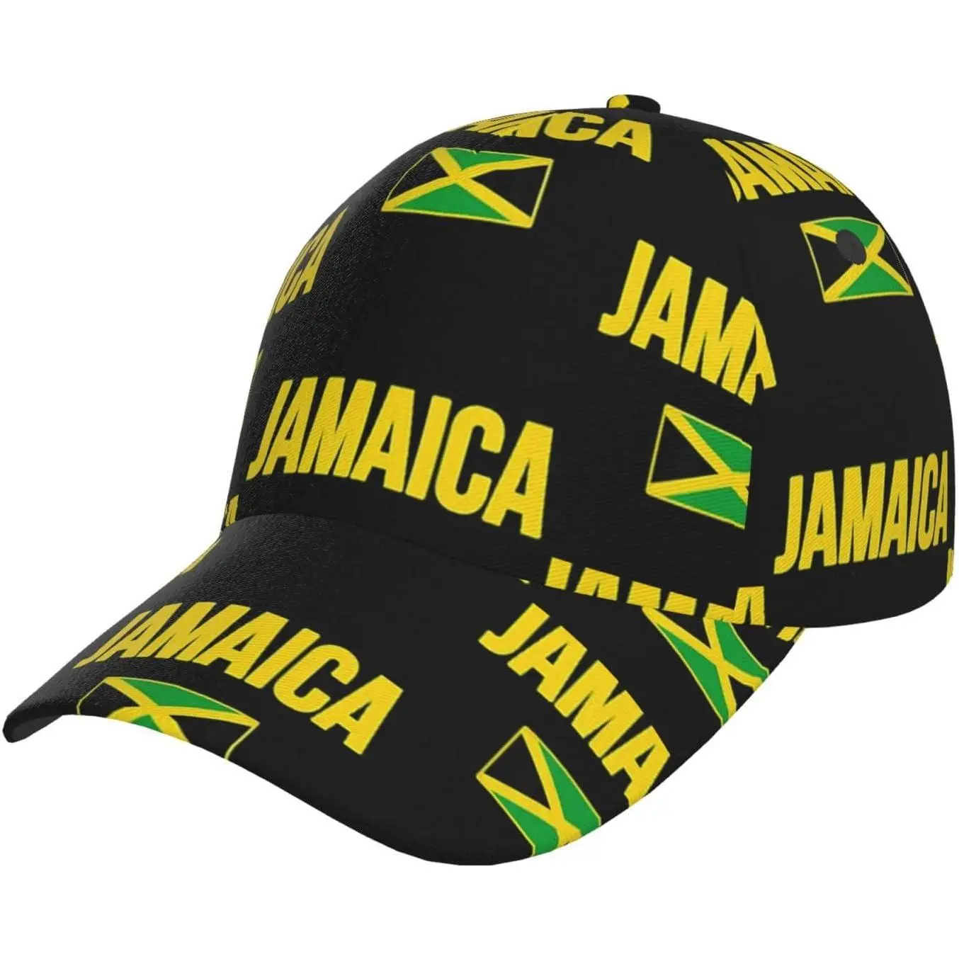 Cute Jamaica Flag Baseball Cap for Men Women Adjustable Jamaican Snapback Baseball Hats Outdoor Truckers Cap