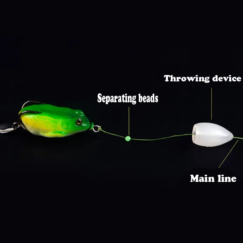 Cuentas luminosas pesca mar – Lanzador asistido y aparejo