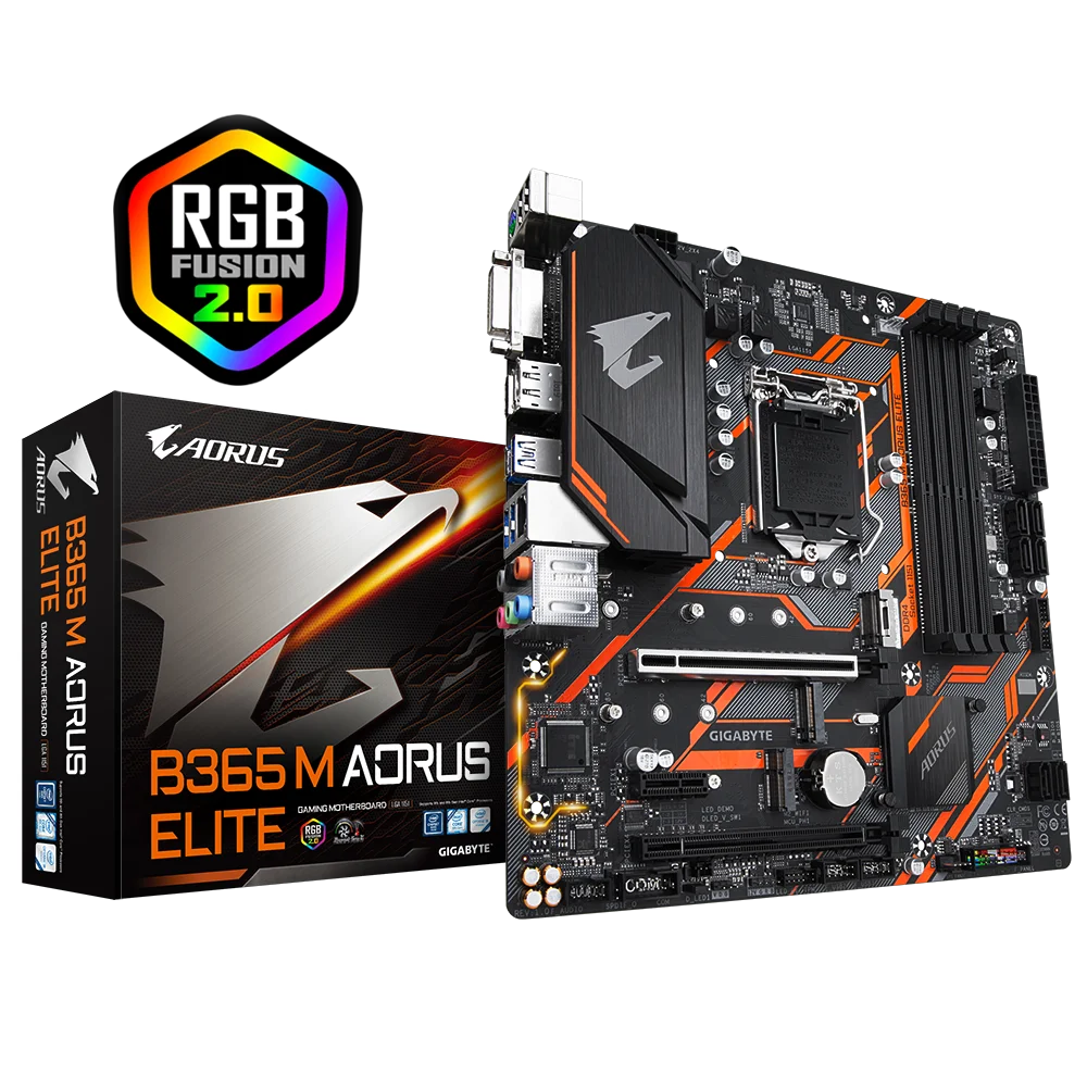 NEW Gigabyte B365M AORUS ELITE DDR4 LGA 1151 64GB USB2.0 USB3.1 B365 Desktop Motherboard