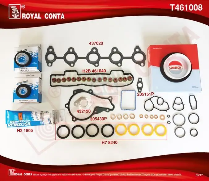 

T461008 gasket kit 1.6hdi 90-110hp + KECE