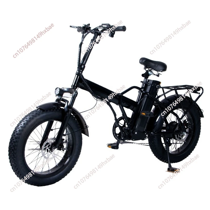 Snow takeaway folding portable scooter two-wheeled electric vehicle thickened electric bicycle