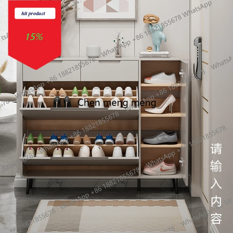 M02 Designer Vertical Shoe Cabinet Organizer Storage Mobile Display Shelves Shoe Shelf Luxury Slippers Zapatero Shoemakers Furni