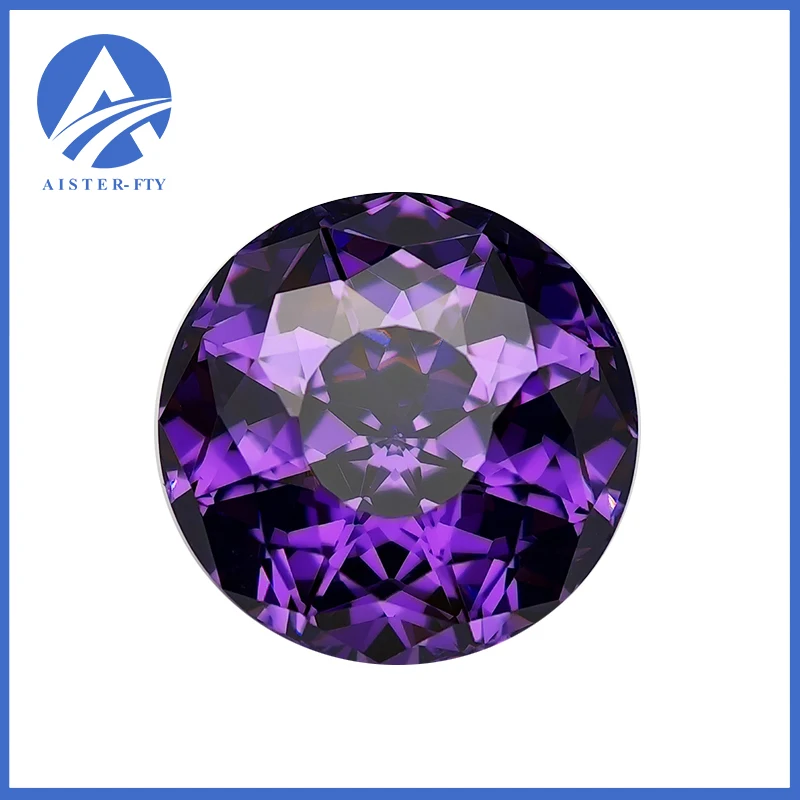 New Violet 8.0mm Astral Cut Cubic Zirconia Stones Loose Gemstone for Jewelry Making