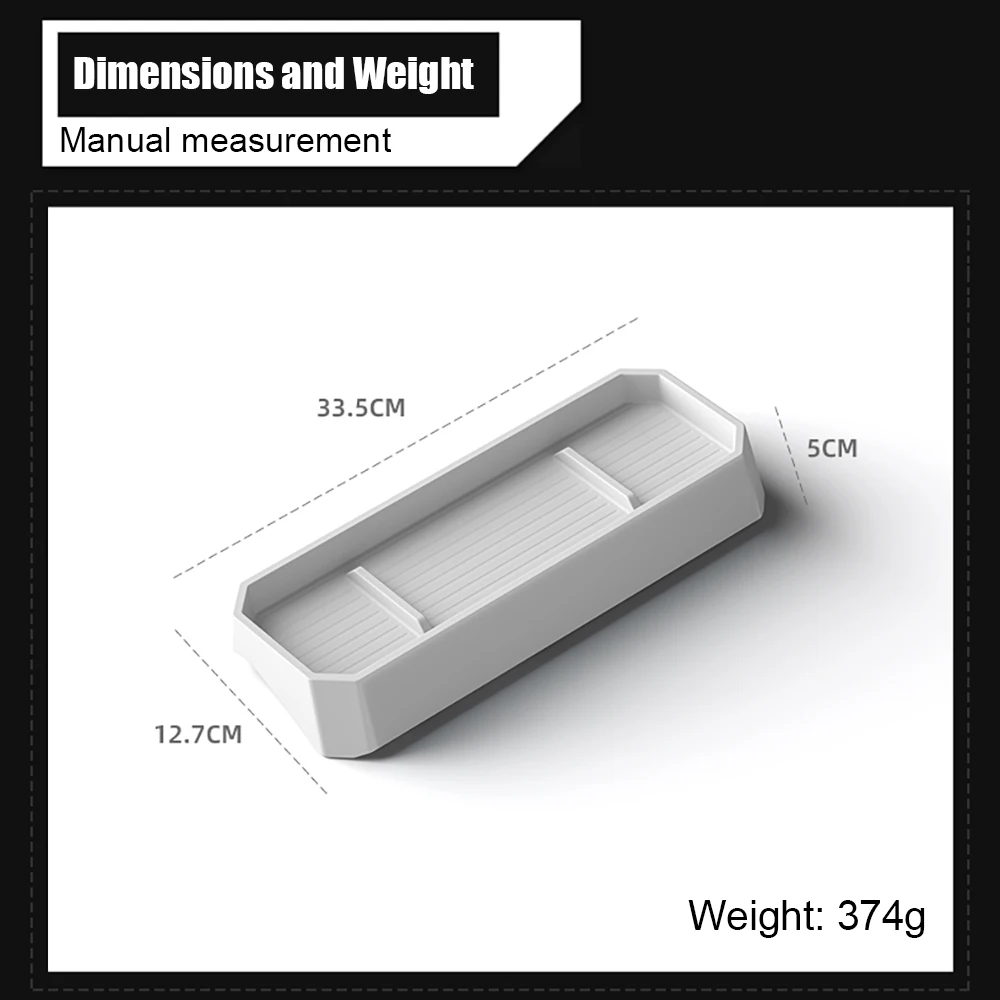 Caja de almacenamiento de silicona para salpicadero Tesla Cybertruck 2024, accesorios interiores de coche