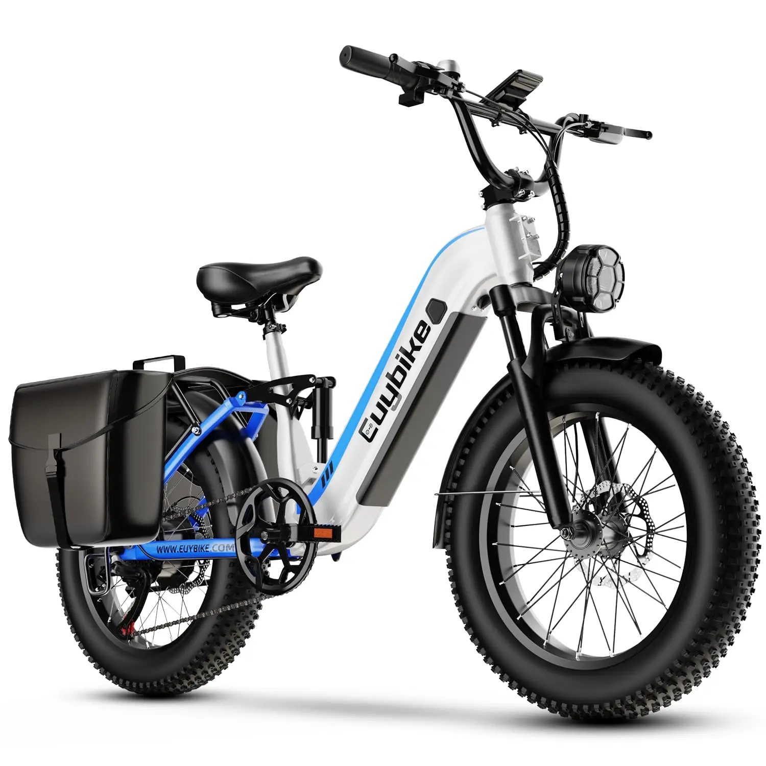 Electric Bike for Adults 1400W Peak, 48V 20AH(960WH) Removable Battery, 20"x4" Fat Tire Full Suspension 80 Miles Range S image 1