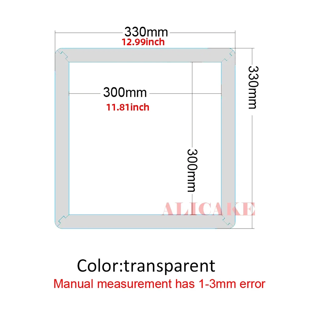 Nama Chocolate Frame Thickness 5-12mm Manual Molds Candy  Detachable Acrylic Square Chocolate Mould Confectionery Tools