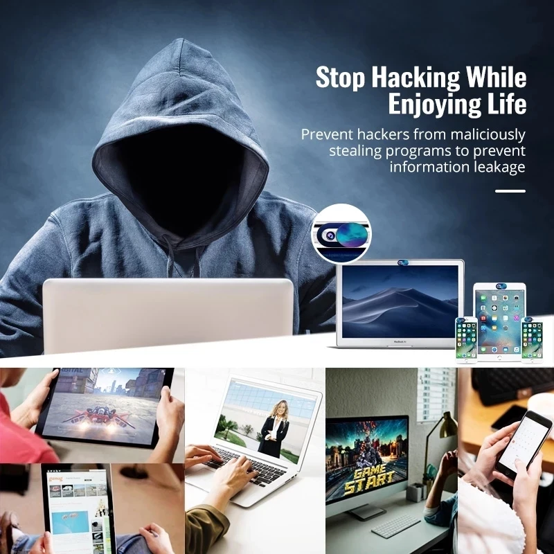 Webcam Cover Laptop Web Camera Cover Cell Phone Lens Shutter Slider Universal Phone Antispy Sticker For Iphone Samsung Macbook