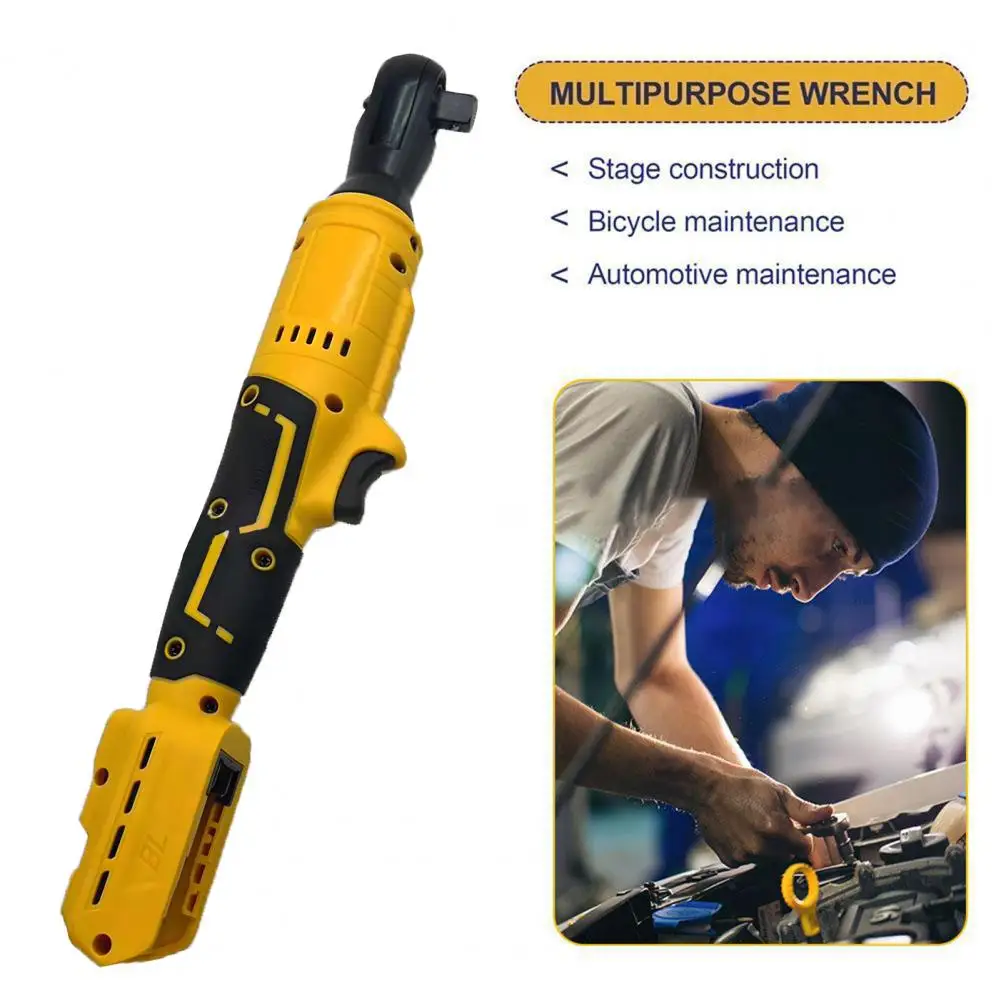 

Ratcheting Tool Electric Ratchet Wrench with Led Light for Vehicle Maintenance Ergonomic Design Square Drive for Automotive