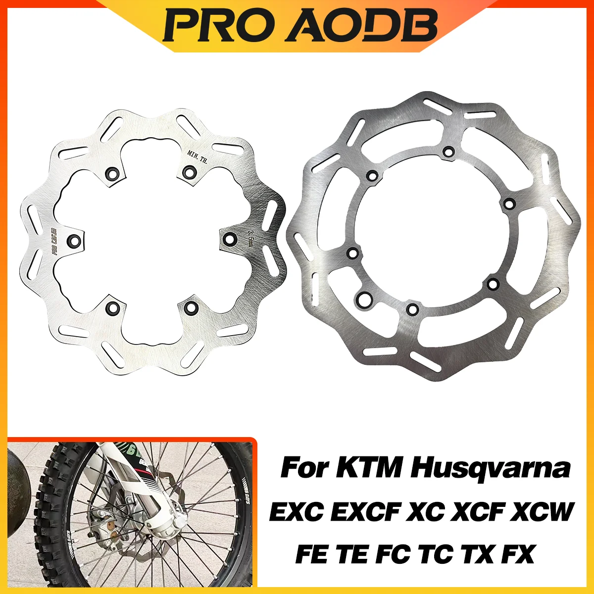 260MM 220MM Front Rear Brake Disc Brake Rotor Disk For KTM SX SXF XC XCF XCW EXC EXCF For Husqvarna FE TE FC TC FX TX 1994-2023