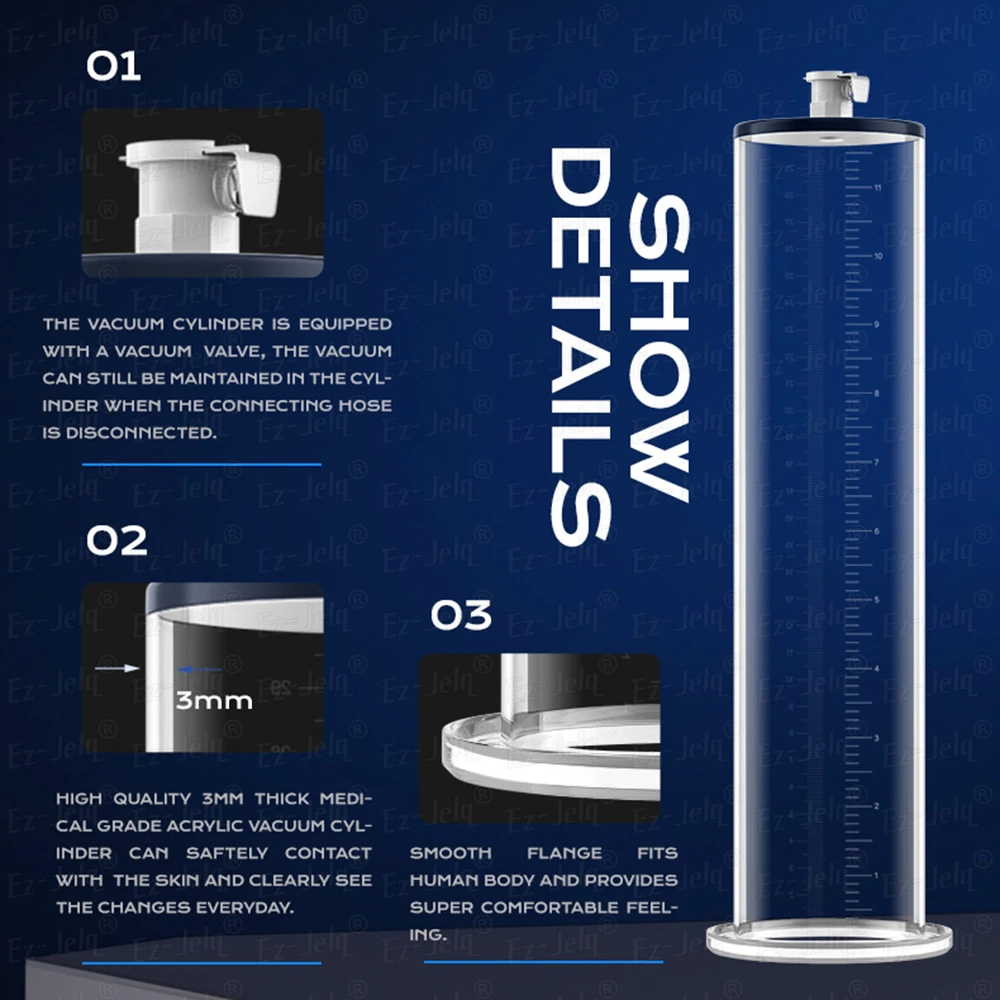 Acrylic Penis Pump Manual Penis Enlarger Sex Toy For Man Vacuum Pump Male Masturbation Penis Enlargement Trainer Adults Product view 5