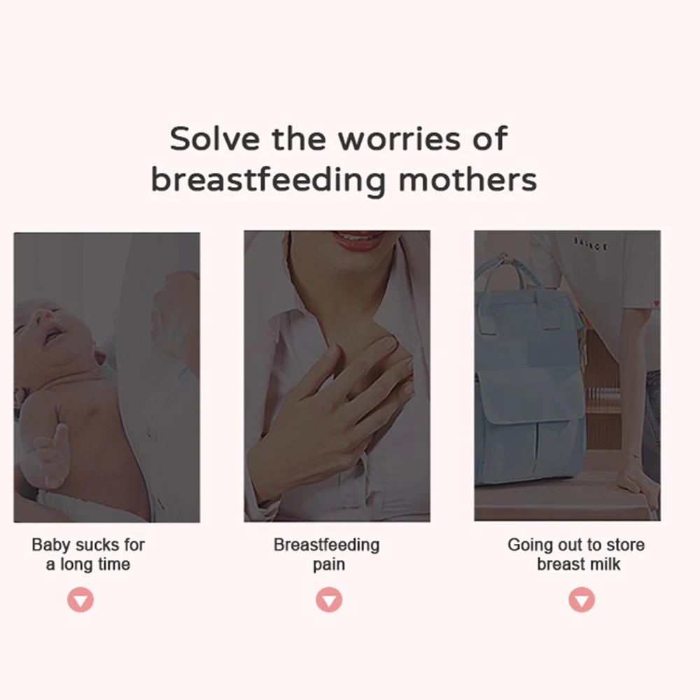 

Double Electric Breast Pump Hands Free Breast Pump for Breastfeeding 2 Modes & 9 Adjustable Levels Low Noise