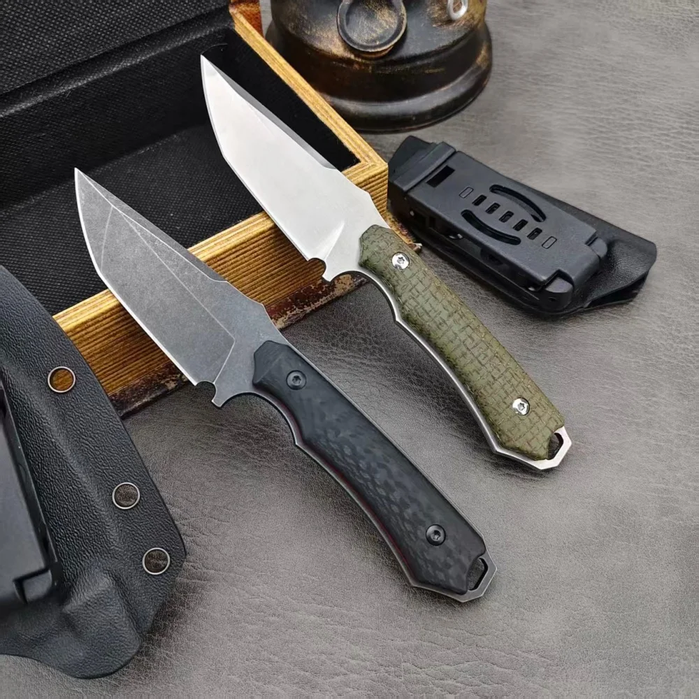 

Универсальный портативный прямой нож для кемпинга и походов, эргономичный дизайн, рукоять G10, для активного отдыха и альпинизма, с ножнами