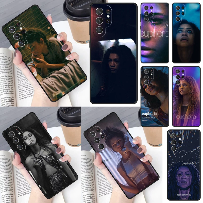 Euphoria Zendaya Cover For Samsung Galaxy S23 Ultra S22 S20 S21 FE S8 S9 S10 Plus Note 10 20 Ultra phone Case