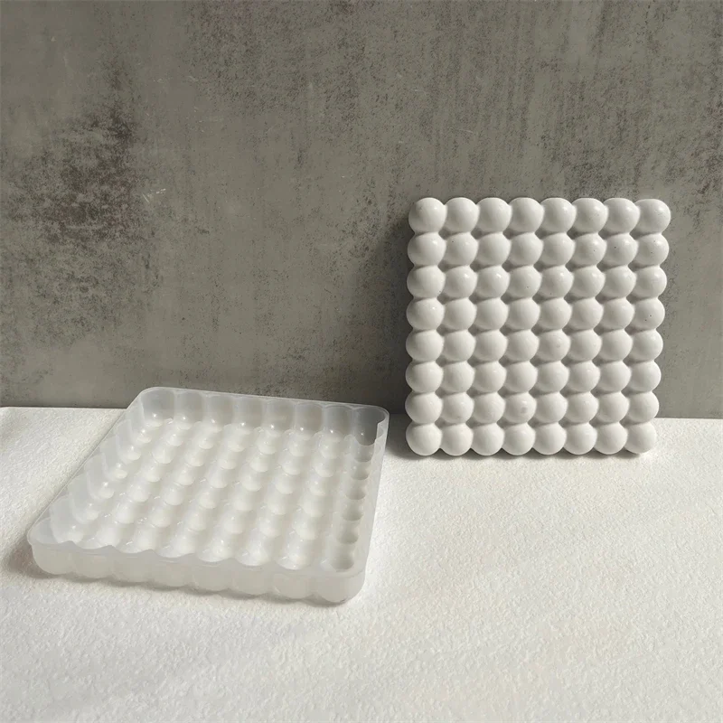 Stampo in silicone per argilla e gesso con cuscino a sfera magica, gioielli fatti a mano fai da te, display per trucco, stampi in resina, stampo per vassoio per aromaterapia