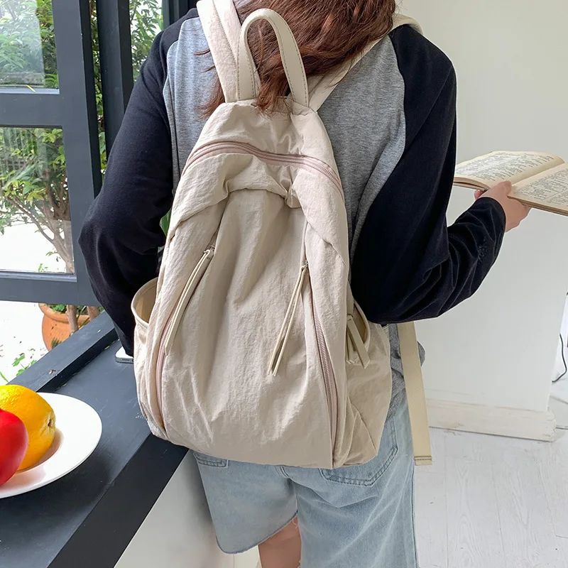 

Large Capacity Backpacks For Women Soft nylon Travel bagpack bags Student Packs Korean Style Casual Fashion Shoulder Bag Daypack