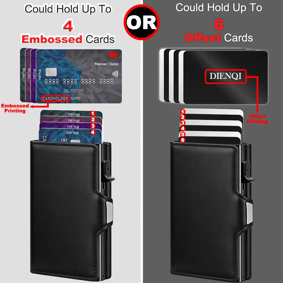 RFID Kleine Herren-Geldbörsen Kreditkartenhalter Kohlefaser-Muster Smarte Luxus-Geldbörse Bankkartenhalter Etui Business-Geldbörse für Männer – Detail 3