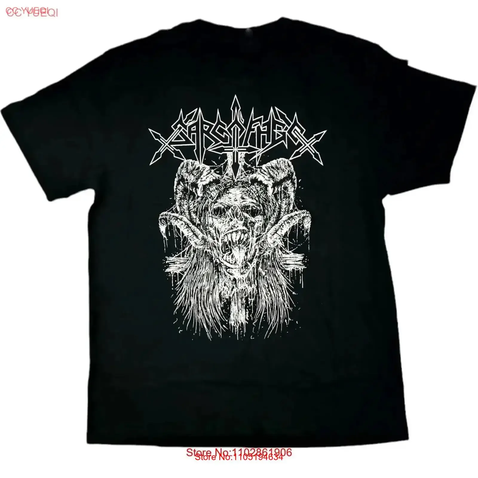 Футболка Sarcofago Band черного цвета, размеры от S до 5XL, для взрослых, BL155, винтажный стильный повседневный стильный топ для повседневной носки, homme Футболка Sarcofago Band черного цвета, размеры от S до 5XL, для взрослых, BL155, винтажный стильный повседневный стильный топ для повседневной носки, homme