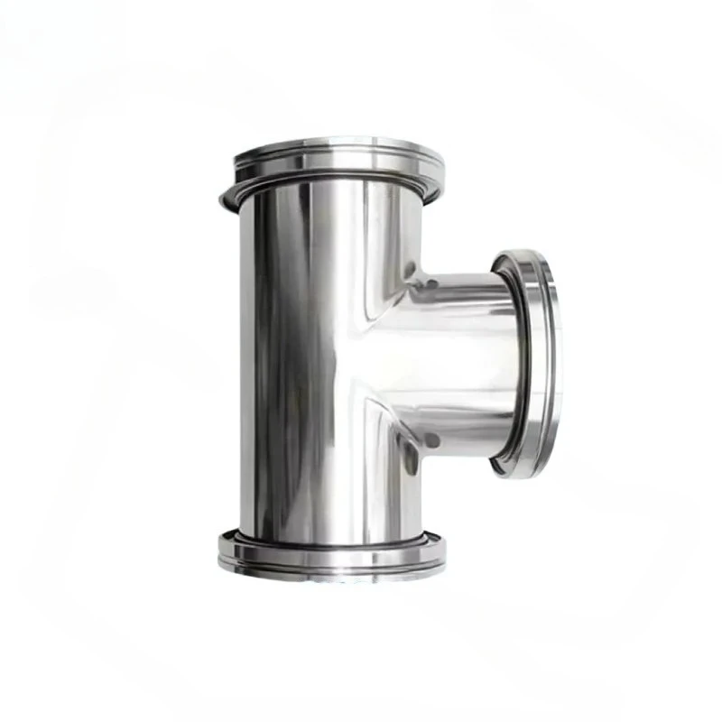 

for Vacuum equal diameter tee stainless flange LF pipe fittings 63 calipers 80 buckles 100 custom 160 non-standard