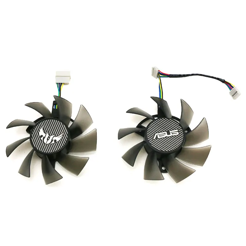 NEW 1LOT 75MM T128015BU FD0815U12D TUF GTX 1660TI GPU Fan，For ASUS GTX 1660 1660Ti TUF GAMING、RTX 2060 Graphics card cooling fan