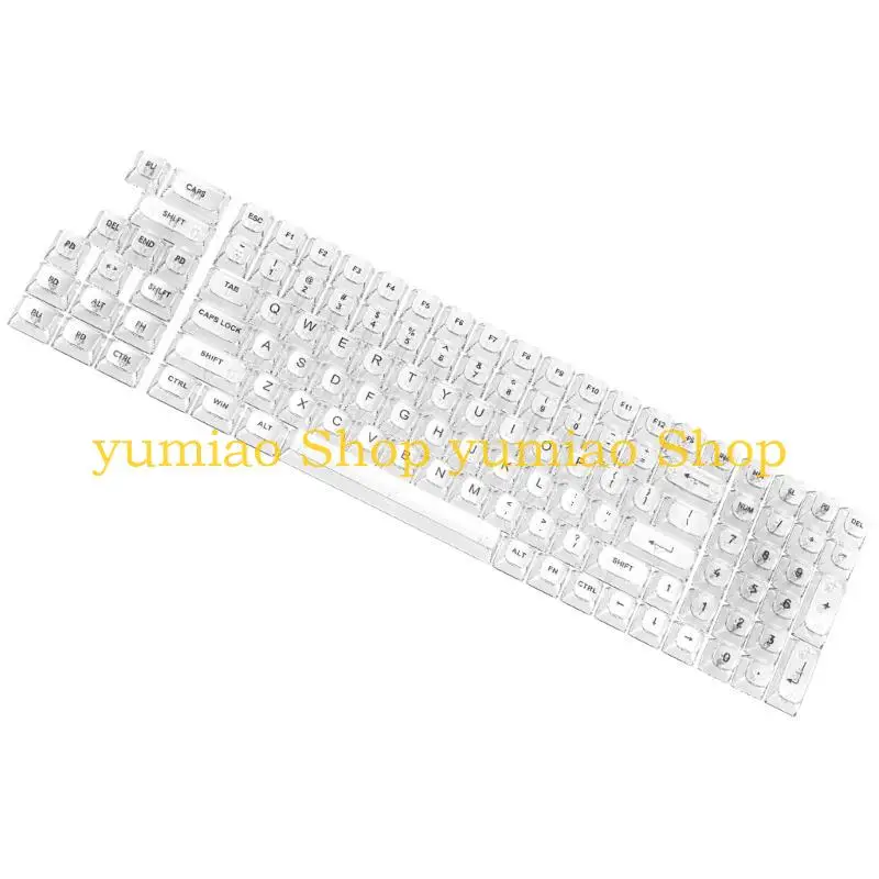 587B Improve Typing Accuracy Quality Clear Keycaps 115Key OEM Profile Keycap