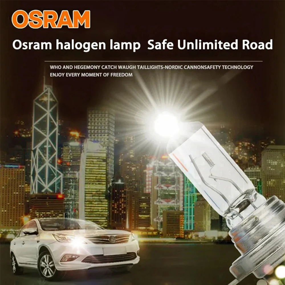 OSRAM H7 HEADLIGHT HALOGEN LAMP (10PCS/BOX) 64210L 12V 55W STANDARD LAMP 3200K OEM QUALITY LONG LIFE