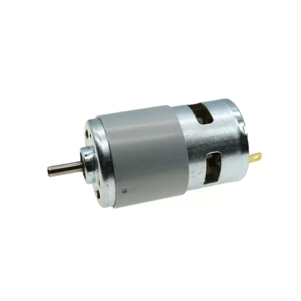 795 High-Power DC Motor With Dual Ball Bearings 12-24V High Torque Pure Copper Motor Circular Shaft  D-Axis  Dual Output Shaft
