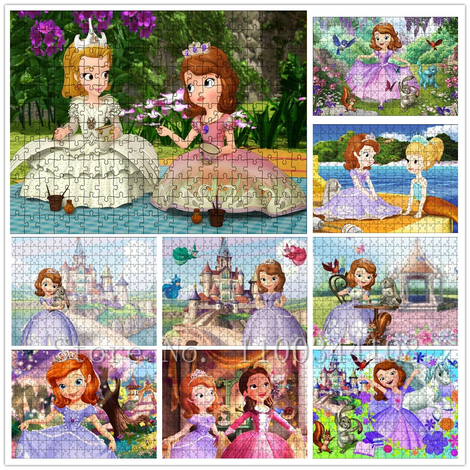 

Disney Princess Cartoon Puzzles Sofia The First Movies Jigsaw Puzzles Early Childhood Education Puzzle Toys Kids Gifts