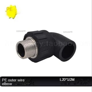 PE Outer Wire Elbow Outer Tooth Elbow 20 4 Points 25 6 Points 32 Water Supply Pipe Drinking Water Pipe Pipe Accessories of Pipe