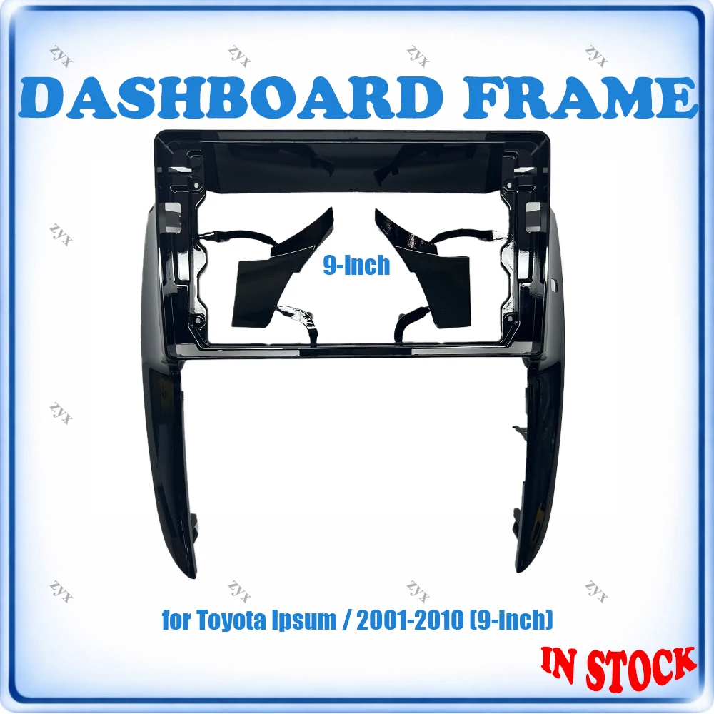 

Car Radio Fascia Frame For Toyota Ipsum 2001-2010 9 inch Wiring Harness Power Cable Plug and Play