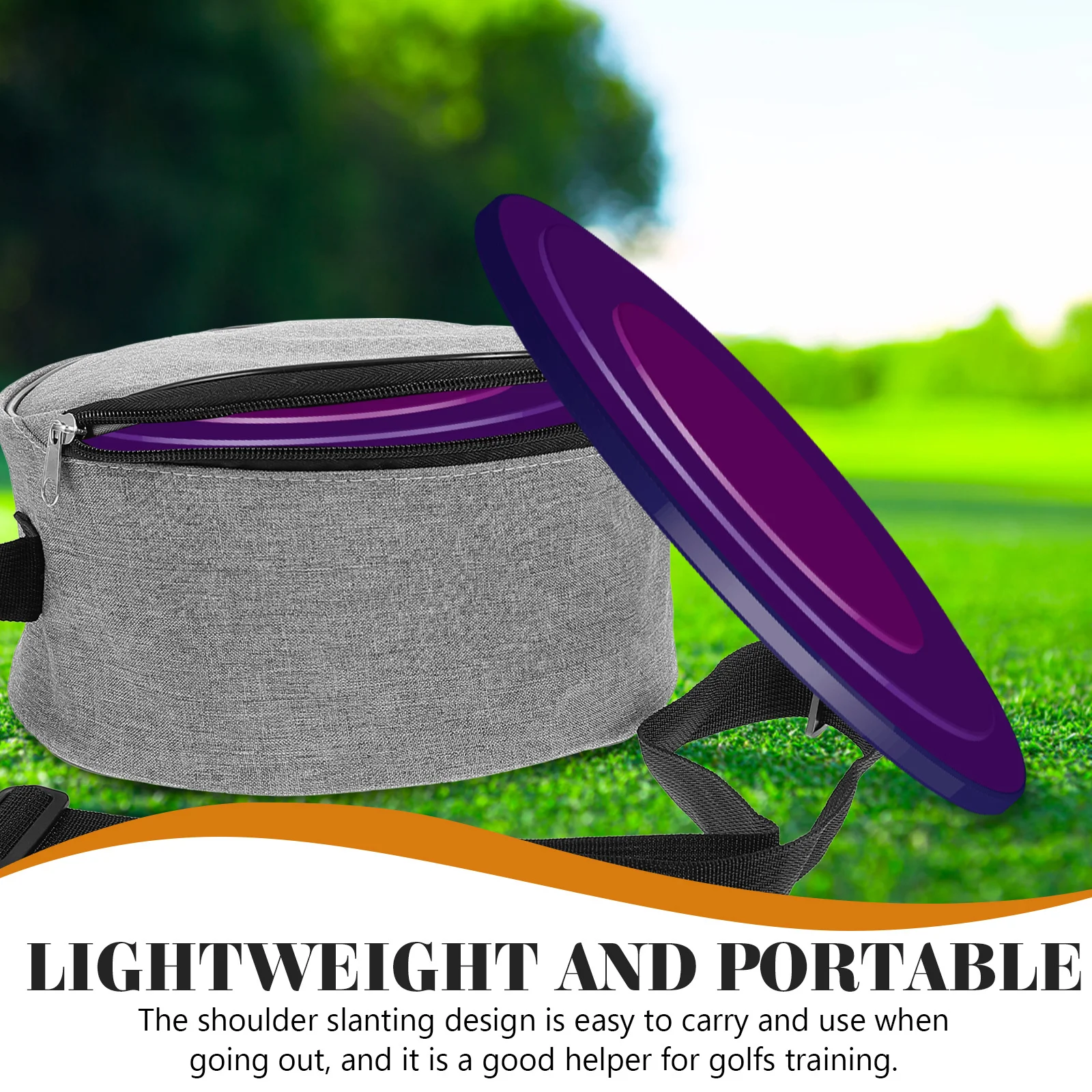 

Disc Golf Storage Bag Waterproof Polyester Material Large Capacity Portable Shoulder Design for Outdoor Training Convenient Fly