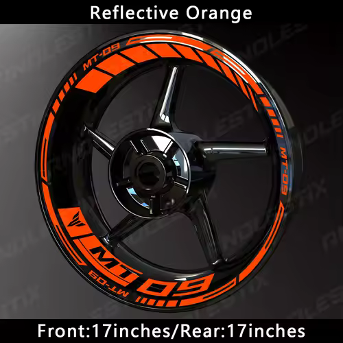 AnoleStix Reflective Motorcycle Wheel Sticker Hub Decal Rim Stripe Tape For YAMAHA MT-09 MT09 - Image 16