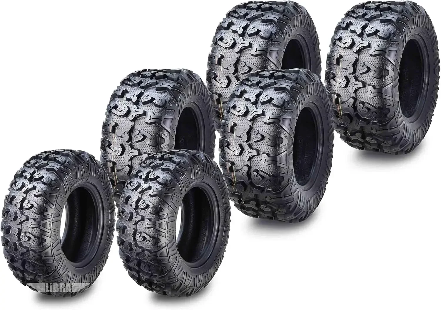 

ATV/UTV Tires (2) 27x9-14 & (6) 27X11-14 8PR w/Scuff Guard