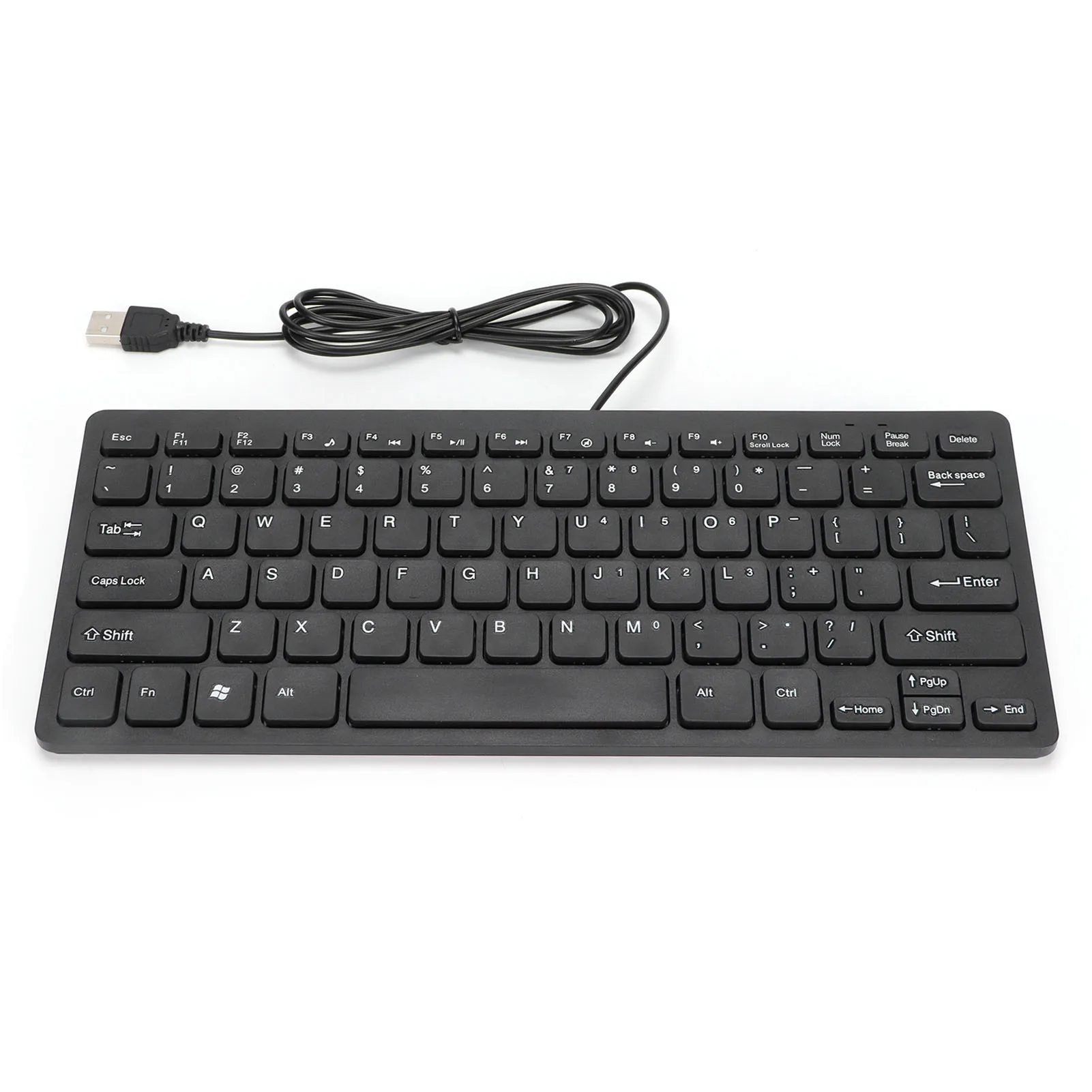 Wired Keyboard Elegant ABS Material Waterproof Wired Keyboards Wide Compatibility Ultra Thin for Home for Laptop for Desktop