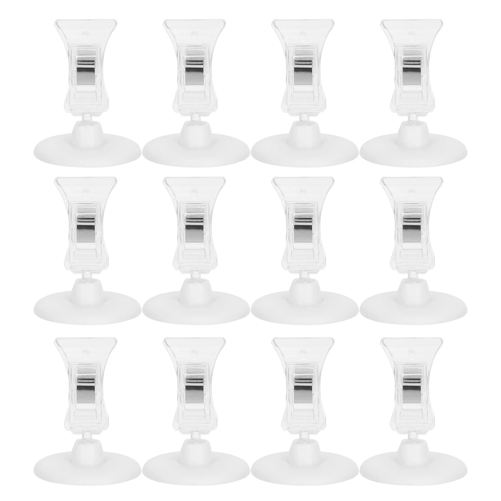 20pcs Display Clips For Retail Store Sign Holders Price Tag Label Shelf Signage Plastic Merchandise Sign Clip Rotatable Ad Clips