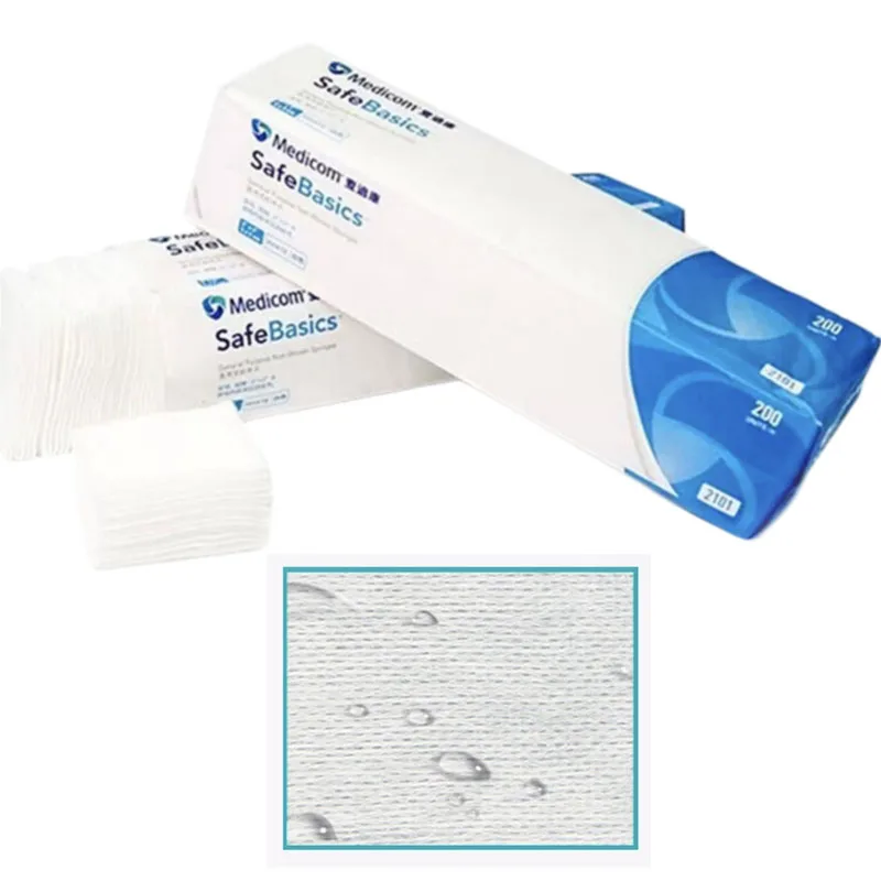 1000Pcs/2000Pcs Dental Sterile Medical Gauze Sponges Wound Dressing Sterile Medical Gauze Pad Oral Care Material