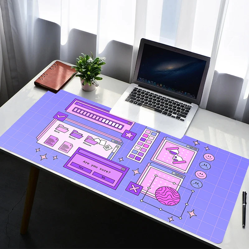 

Mousepad Rubber Mouse Pad Gaming Accessories PC Retro Steam Wave Gamer Cabinet Carpets Office Computer Desk Mat Keyboard Pads