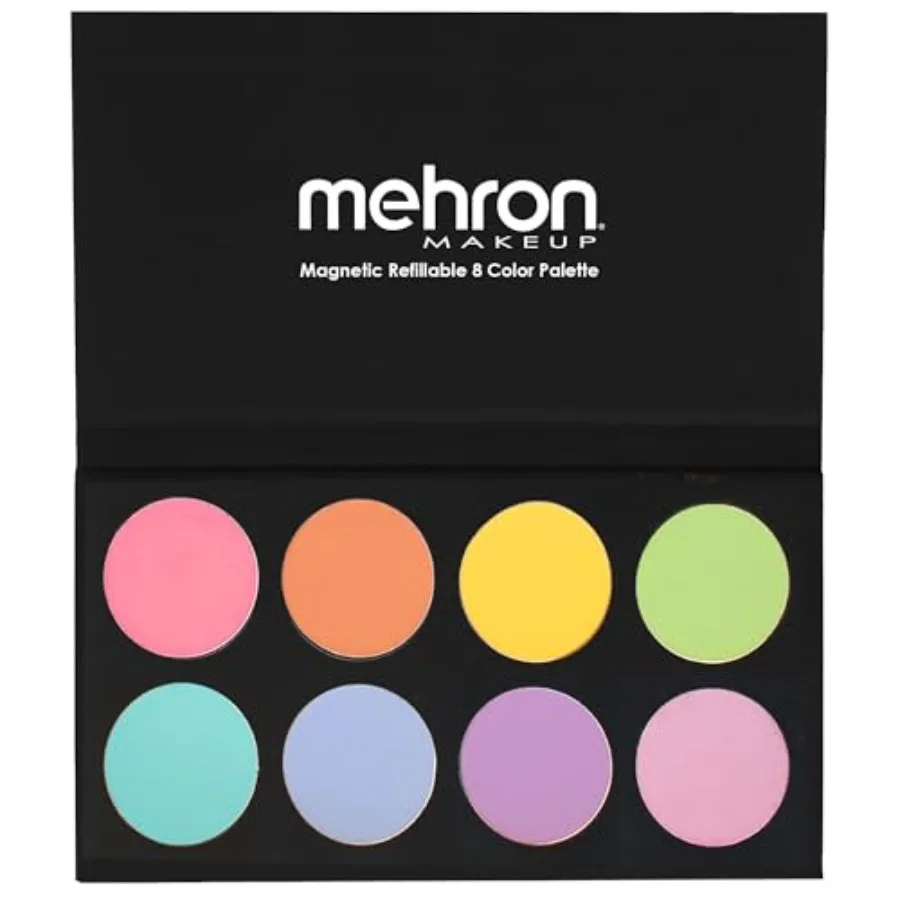 

Makeup Paradise Makeup FX 8 Color Pastel Palette Magnetic Refillable Body Paint and Face Paint Palette Professional and Water A