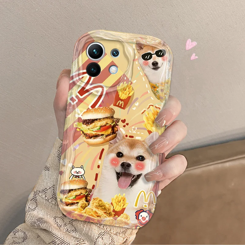 Coque souple Cat and Dog Wave pour Xiaomi, Mi 13T Pro, 12T, 11 Lite, 5G NE, 11i, 12, 13, 10T, 10i, POCO Bery Pro, NDavid Tage, HTX6, X5, F3, F4, F5, Lovely