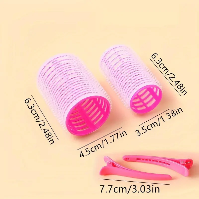 Hair Rollers Self Grip Holding Self-Adhesive Air Bangs Curling Roller Hair Clips Comb DIY Hair Curling Tools